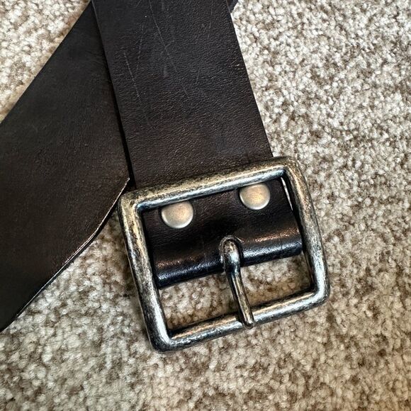 Linea Pelle Black Leather Studded Belt M main image 6